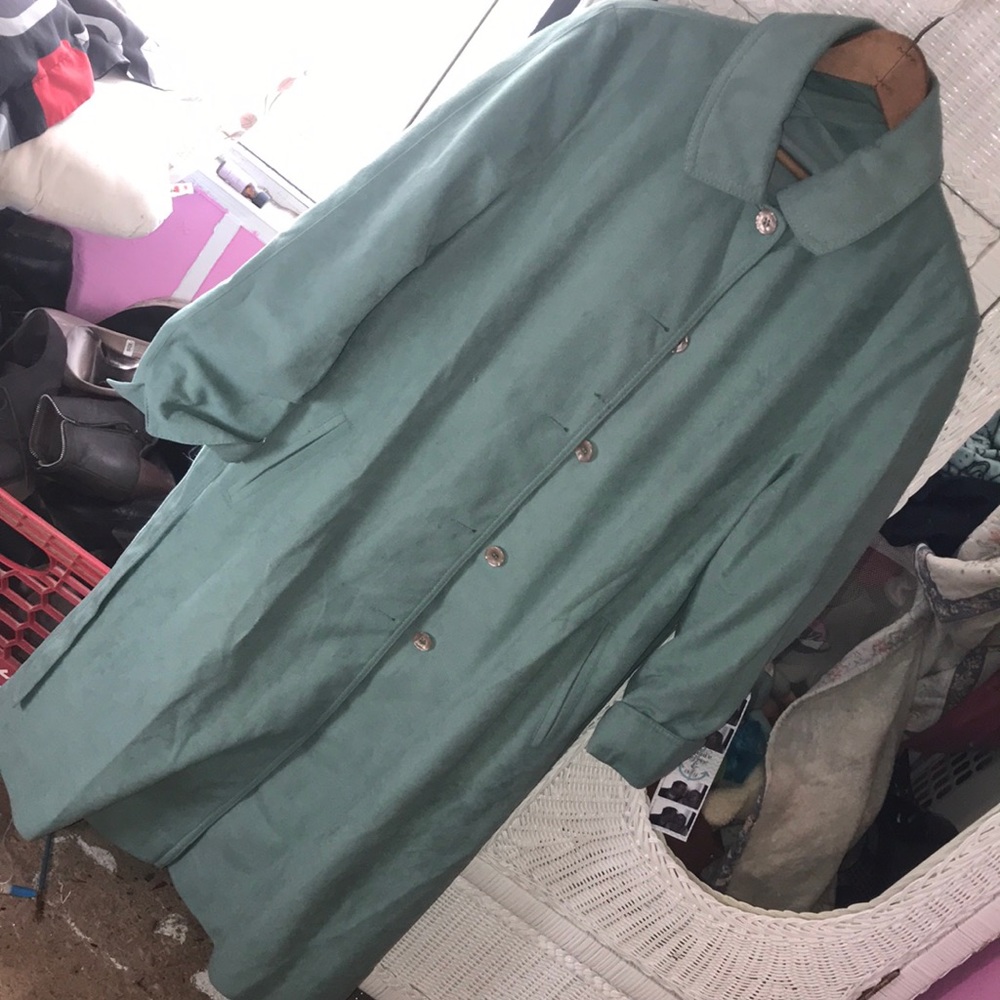 Green coat